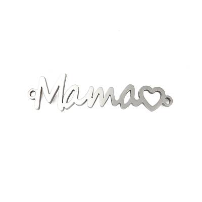 Mother's Day 201 Stainless Steel Connector Charms