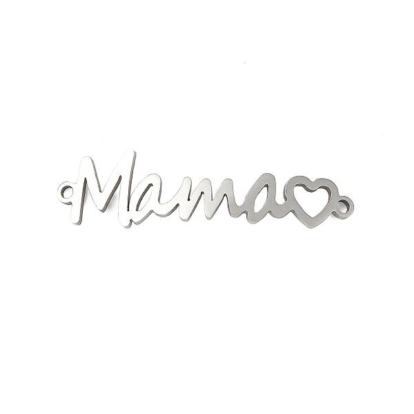 Mother's Day 201 Stainless Steel Connector Charms