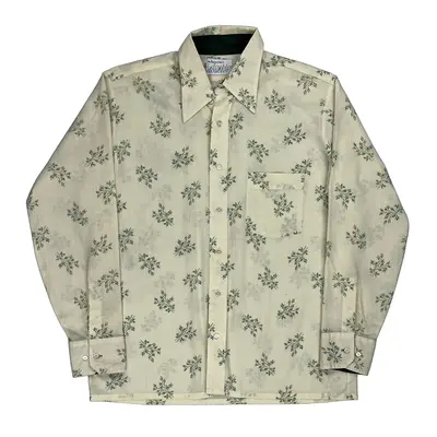 Arrow Patterned Shirt - XL Cream Cotton