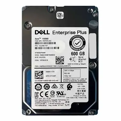 TC05P Dell 600GB 12Gb/s SAS 15000 2.5-Inch Hard Drive