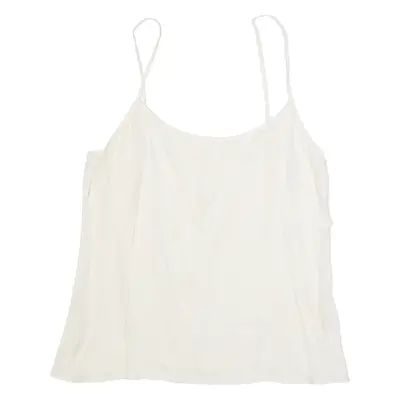 Womens Camisole Vest Beige Sleeveless S