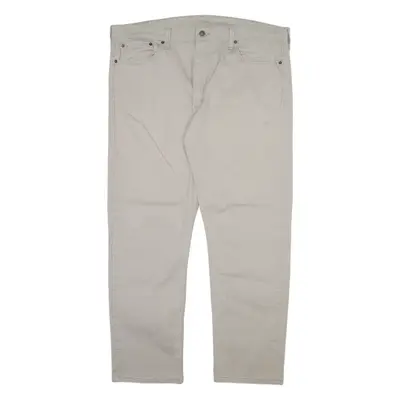 LEVI'S 502 Mens Trousers Beige Regular Tapered W40 L30