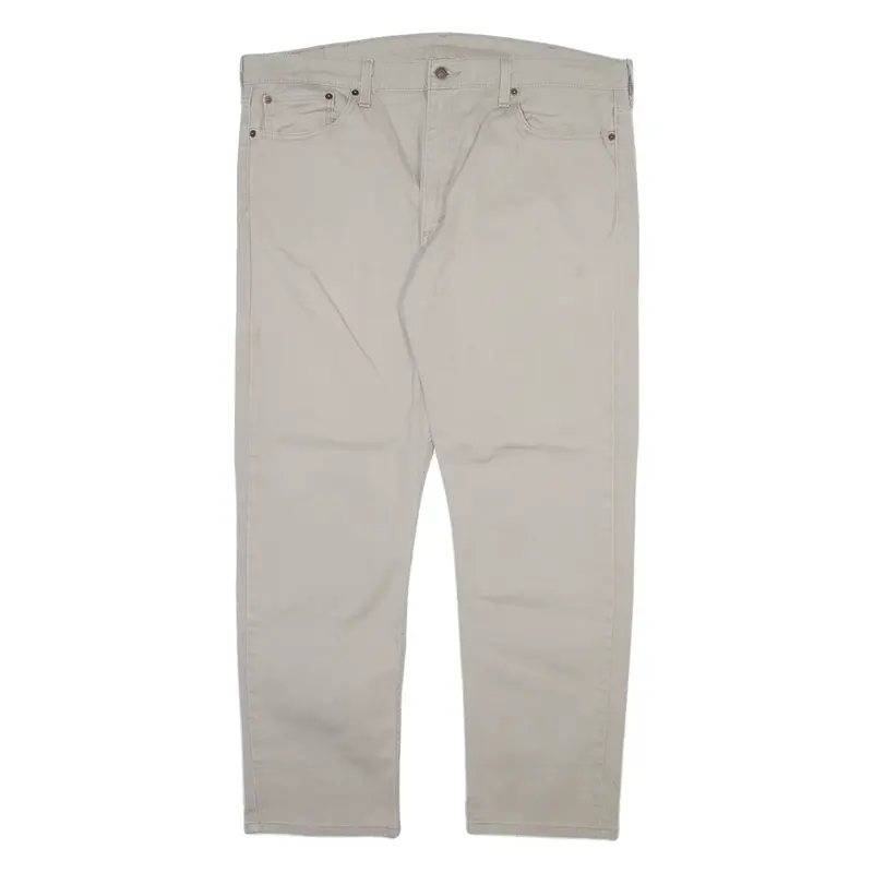 LEVI'S 502 Mens Trousers Beige Regular Tapered W40 L30