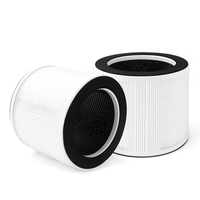 Air Purifier Replacement Filter with 3-stage Filtration System, H13 True HEPA Filter Replacement, White HEPA Filter