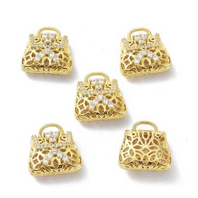 Brass Clear Cubic Zirconia Pendants
