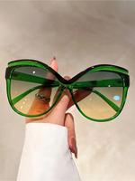 Simple Style Cat Eye Frame Sunglasses, Trendy Casual Sunglasses for Everyday Use, Fashion Accessories for Outdoor Activities,...