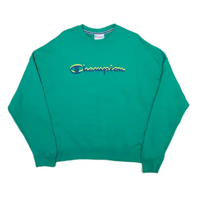 CHAMPION Mens Sweatshirt Green XL