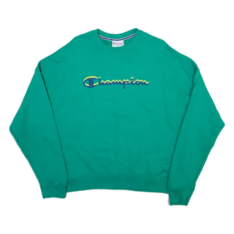 CHAMPION Mens Sweatshirt Green XL