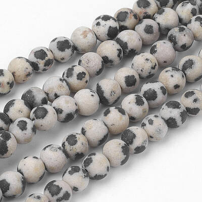 Natural Dalmatian Jasper Bead Strands