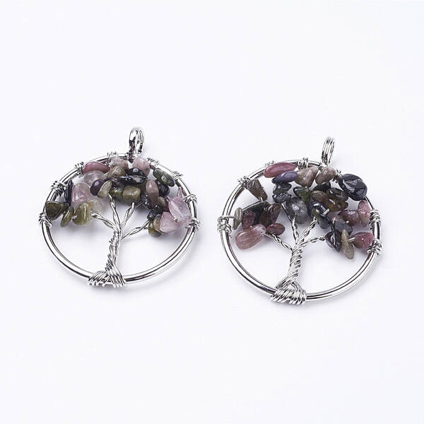 Natural Tourmaline Pendants