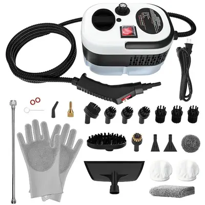 2025 Smart Steam Cleaner|12 Customized Accessories + 2m Flexible Tube|Turbo 180°C Steam & Pressure Output|1.2L Water Tank|...