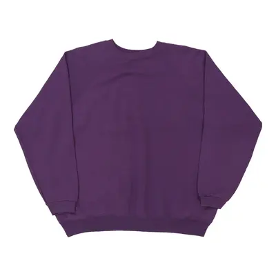 Unbranded Sweatshirt - Small Purple Cotton Blend