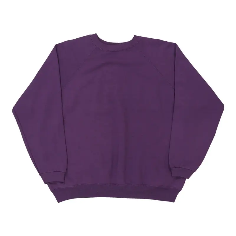 Unbranded Sweatshirt - Small Purple Cotton Blend
