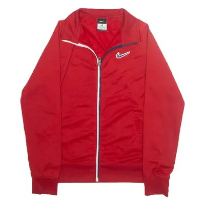 NIKE Womens Track Jacket Red XL