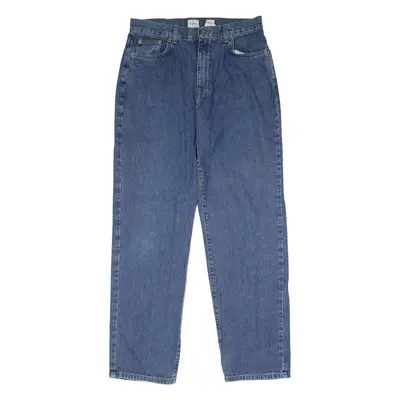 CALVIN KLEIN JEANS Womens Jeans Blue Relaxed Straight Stone Wash W30 L30