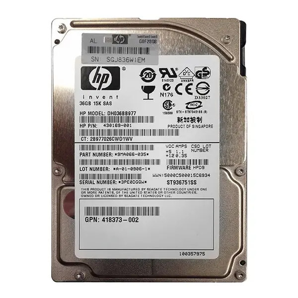 9MA066-035 Seagate 36GB 3Gb/s SAS 15000 2.5-inch 16MB Hard Drive