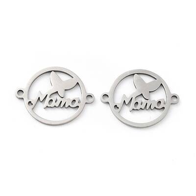 Tarnish Resistant 201 Stainless Steel Connector Charms