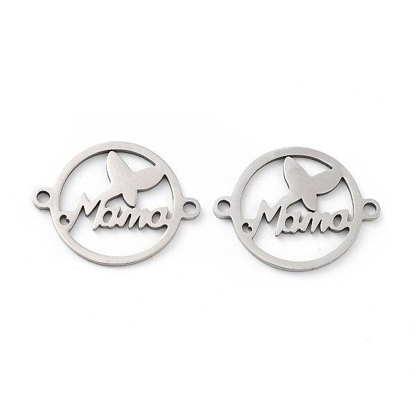 Tarnish Resistant 201 Stainless Steel Connector Charms