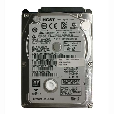703267-001 HP 500GB 7200RPM SATA 6Gb/s 32MB Cache (512e) SFF 2.5-inch Hard Drive