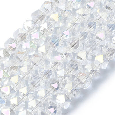 AB Color Plated Glass Beads