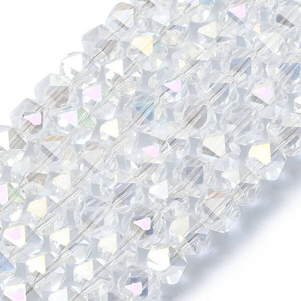 AB Color Plated Glass Beads