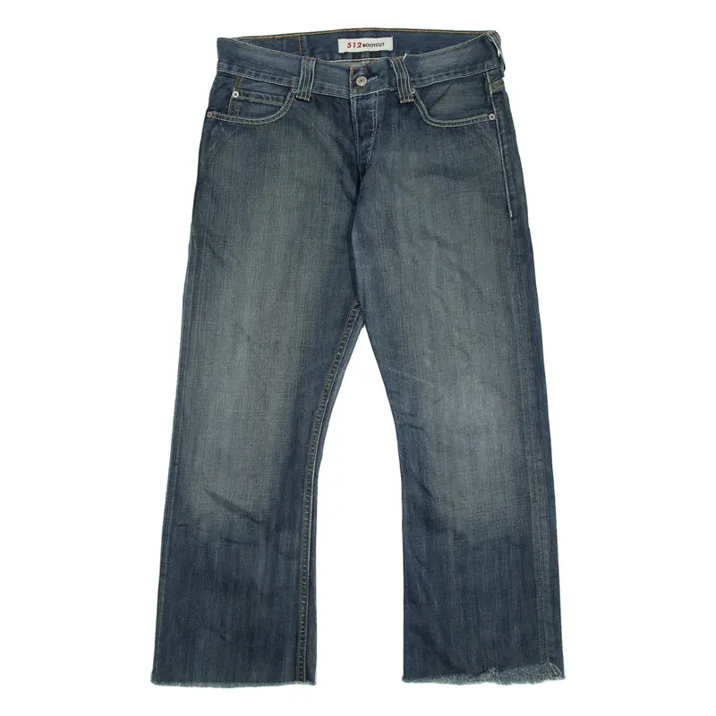 LEVI'S 512 04 Mens Jeans Blue Regular Bootcut Stone Wash W33 L26