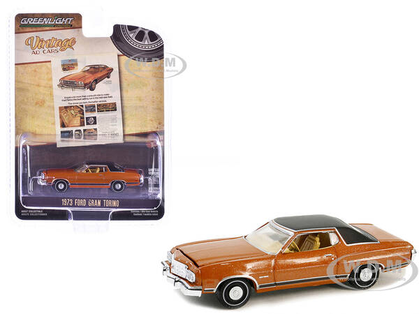 1973 Ford Gran Torino Copper Metallic with Black Vinyl Top \