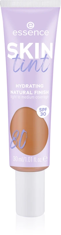 essence SKIN tint lightweight hydrating foundation SPF 30 color 80 30 ml
