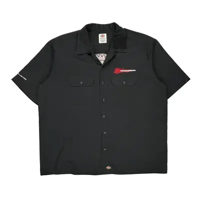 Fallen Riders Support Team Dickies Short Sleeve Shirt - 2XL Black Polyester Blend