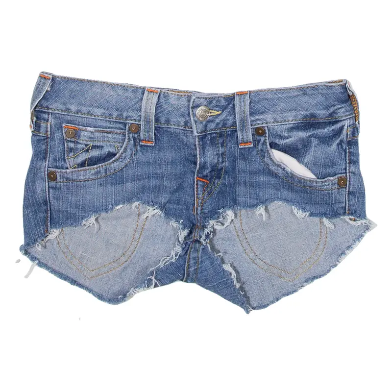 TRUE RELIGION Mens Denim Shorts Blue S W28