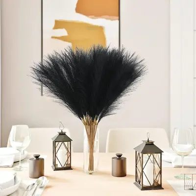 Faux Pampas Grass Bundle, 21pcs/set 55cm Artificial Plant, Lush Vase Filler, Home Decor, Enhance Kitchen & Home Aesthetics P...