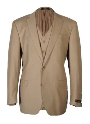 Tan Linen Blazer - Mens Tan Linen Blazer