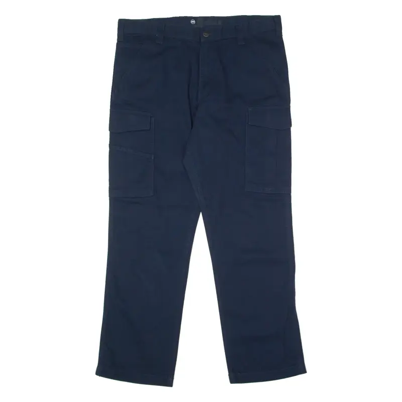 CARHARTT Cargo Workwear Mens Canvas Trousers Blue Relaxed Straight W36 L30