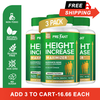 PRETANT-Growth Capsules to Grow Taller - Height Increase Maximizer with Calcium for Bone Strength -Natural Get Taller Supplem...