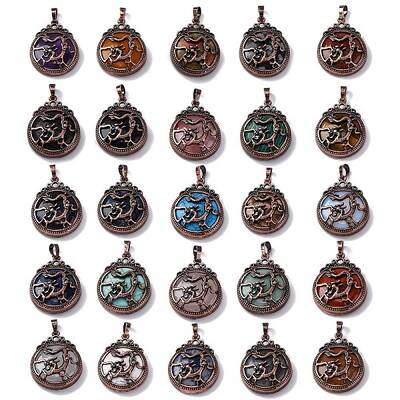 Natural & Synthetic Mixed Gemstone Pendants