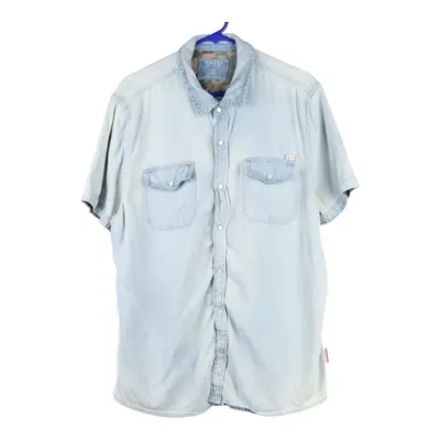 Guess Denim Shirt - Medium Blue Cotton