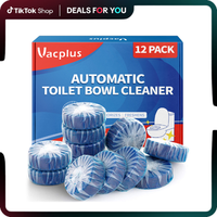 Vacplus Automatic Toilet Bowl Cleaner Tablets, Bathroom Toilet Tank Cleaner (12 -100PACK) dealsforyoudays
