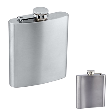 50 Promotional 6oz Stainless Steel Flask - Dishwasher Safe