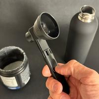 Powder Pour 2.0 Funnel Scoop - Slide to Pour Powder Supplements into Bottles