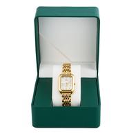 Oasis-Luxury Ladies Fashion Quartz Watch Simple Scale Square Quality Gold Plated Women Watches Business,Gift box & Adjuster &...