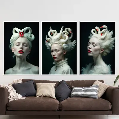 Grace in Flight - Swan Headdress Set