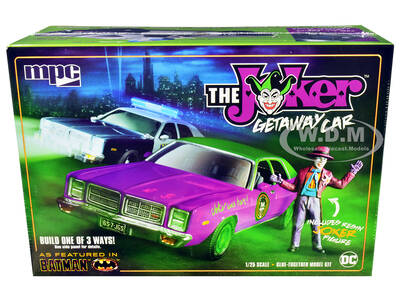 Skill 2 Model Kit 1977 Dodge Monaco with Joker Resin Figurine \