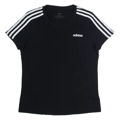 ADIDAS Womens T-Shirt Black Crew Neck M