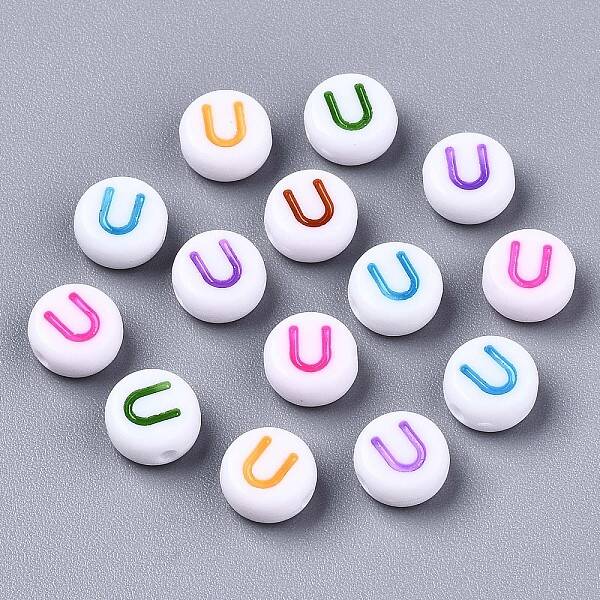 Opaque White Acrylic Beads