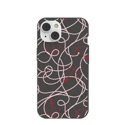 Black Anchor Lines iPhone 14/16e Case