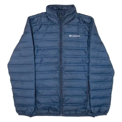 COLUMBIA Insulated Mens Puffer Jacket Blue S