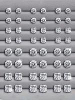 Rhinestone Decorated Stud Earrings Set, Fashionable Cubic Zirconia Jewelry for Women & Men, Trendy All-match & Exquisite Jewe...