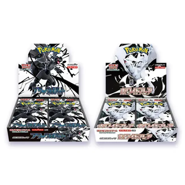 Pokémon Trading Card Black Bolt and White Flare Booster Box Scarlet & Violet SV11 Japanese Sealed