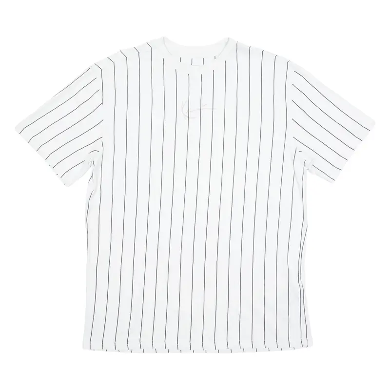 KARL KANI Mens T-Shirt White Crew Neck M