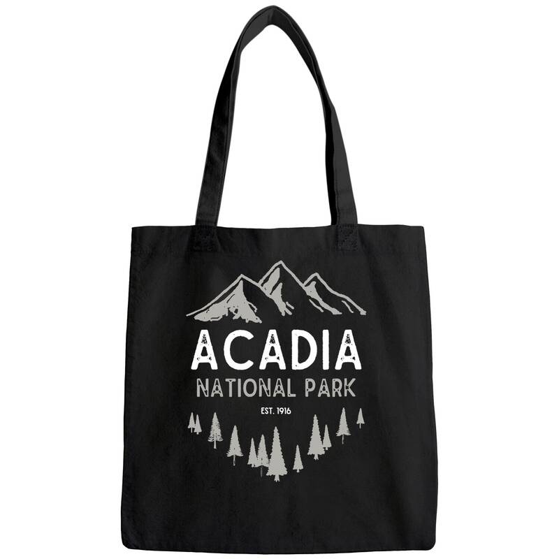 Acadia National Park Tote Bag Est 1916 Vintage Maine Tote Bag